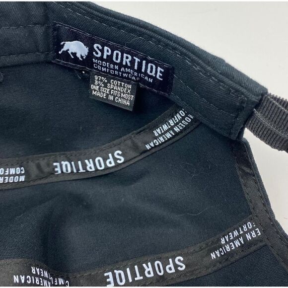 Sportiqe Letter H Adjustable Hat Cap Unisex Adult One Size Black Casual AA0077 - Picture 5 of 6